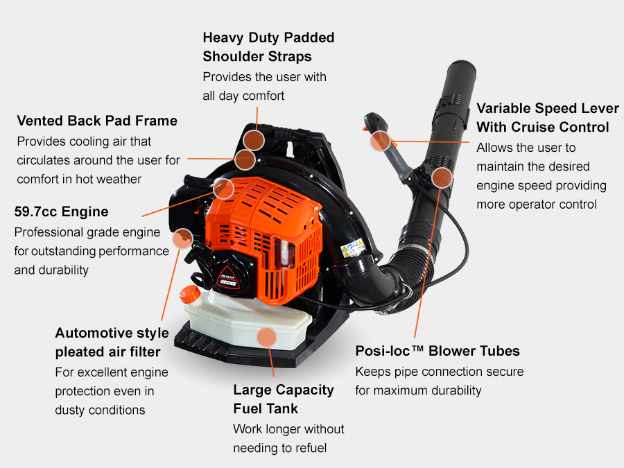 Blowers - echo pb 5810t specs