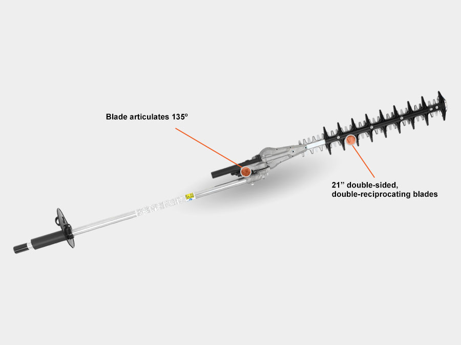 Multi attachment tools - echo pas articulating hedge trimmer attachment