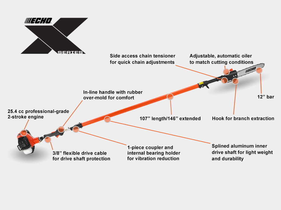 Pole pruners - echo ppt 2620h