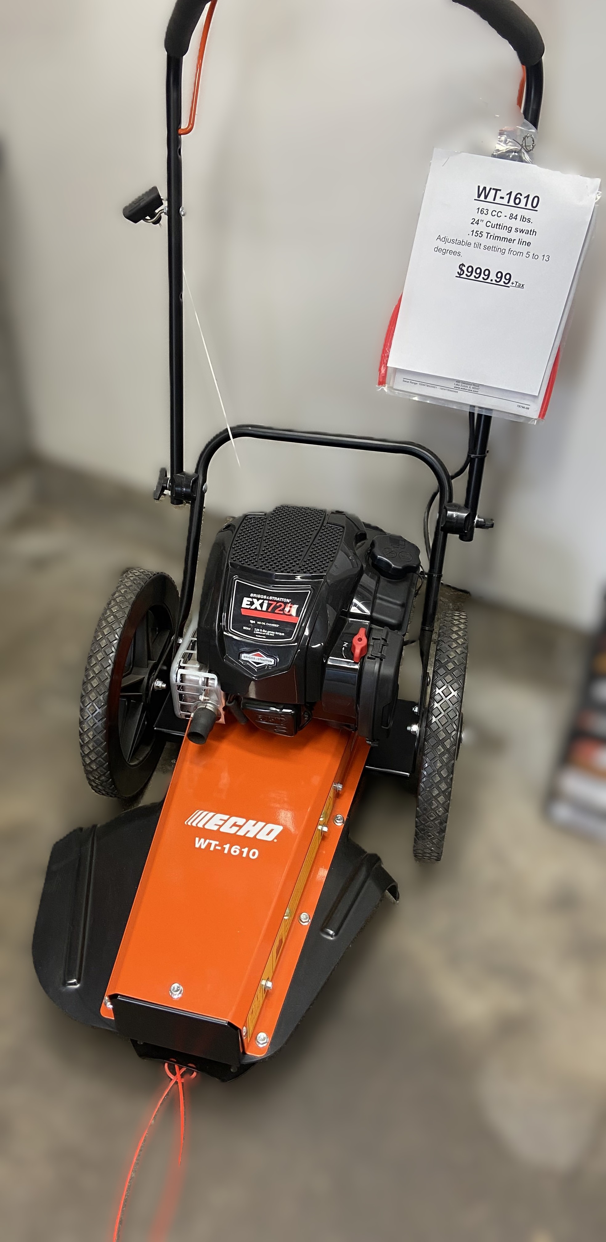Showroom - echo wt1610 walkbehind trimmer