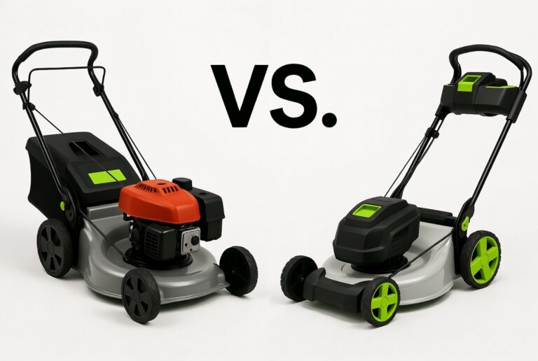 gas vs battery outdoor power equipment