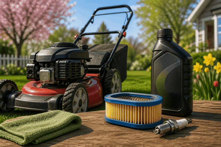 spring lawn mower tune-up
